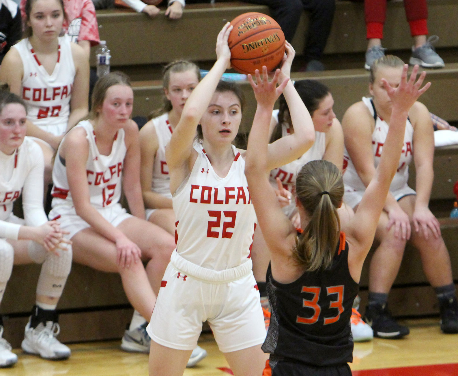 Bloomer girls basketball at Colfax 11-22-21